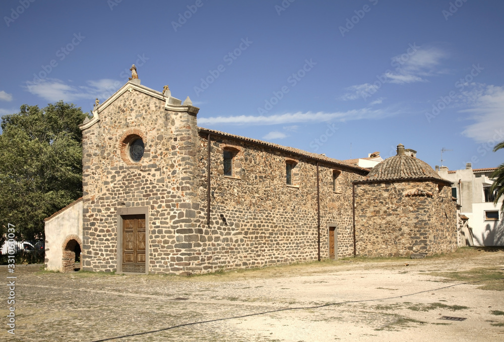 Church of Abbey of St. Anthony in Orosei. Province of Nuoro. Sardinia island. Italy