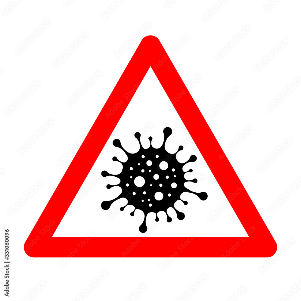 Coronavirus Warning Sign. 2019-nCoV. Vector Coronavirus Warning Sign. 2019-nCoV. Vector