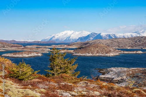 Canvas Print Spring trip to Helloeya iBrønnøy municipality, Nordland county