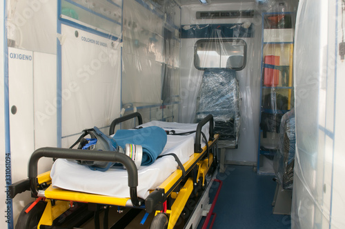 ambulance for virus or nuclear alarm © Tandem