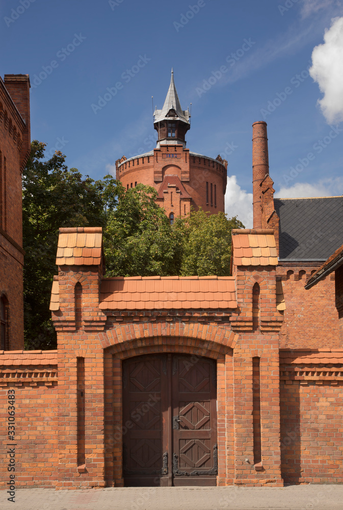 Old Bielany water supply station in Torun.  Poland