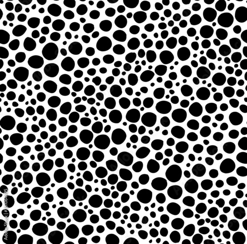 Hand drawn Seamless Pattern Circles - Illustrator Pattern Swatch 