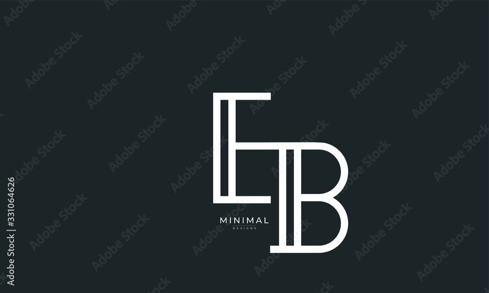 Alphabet letter icon logo EB Alphabet letter icon logo EB