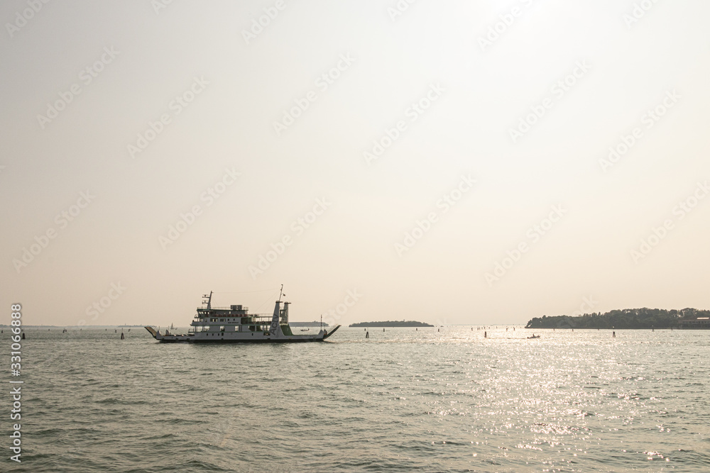 A boat on the Venetian Lagoon