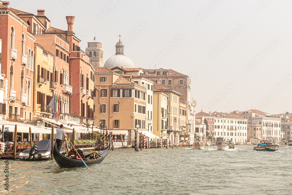 Scenery of Venetian canal 