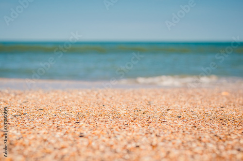 Shelly Sand on Beach