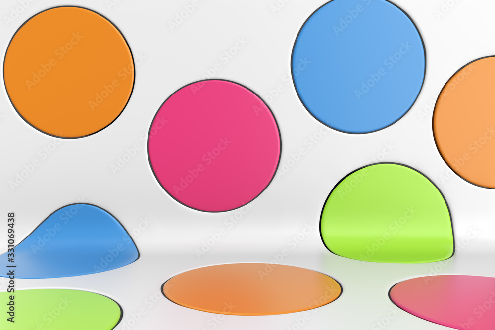 Colorful Spots Abstract Design Background