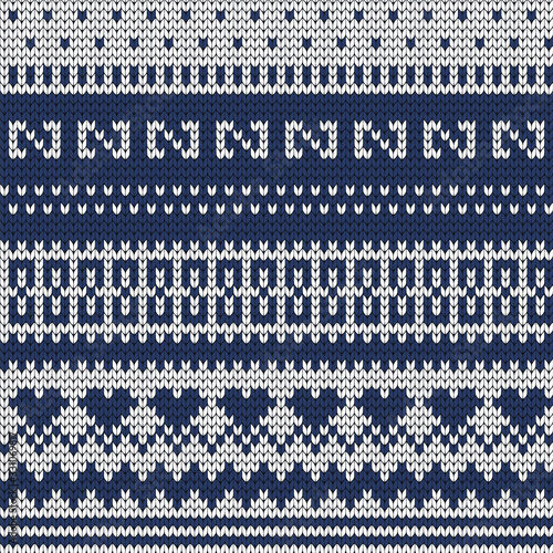 Knitted seamless decorative abstract pattern