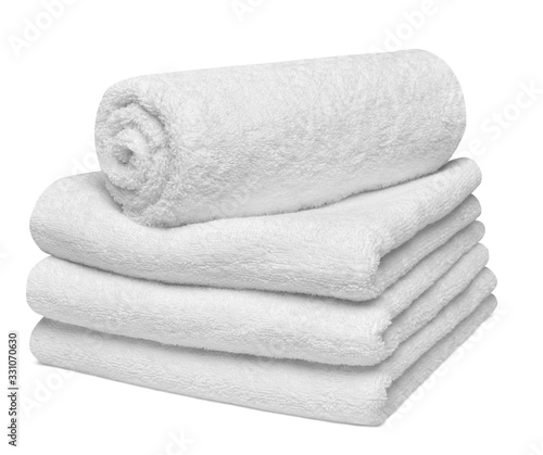 Fotografie, Obraz towel cotton bathroom white spa cloth textile