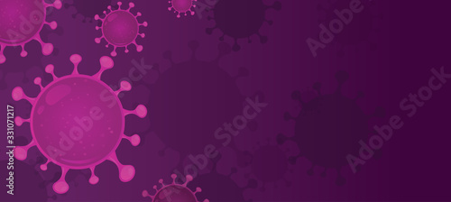 Concept for the new Coronavirus variant - omicron. Web banner or article picture with sample text and copy space. 