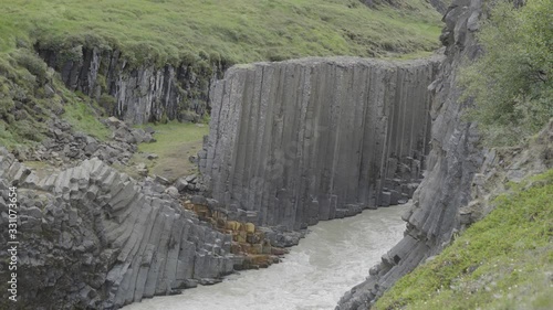Wallpaper Mural The Stuðlagil canyon in Iceland formed by splendid columnar basalts. Torontodigital.ca