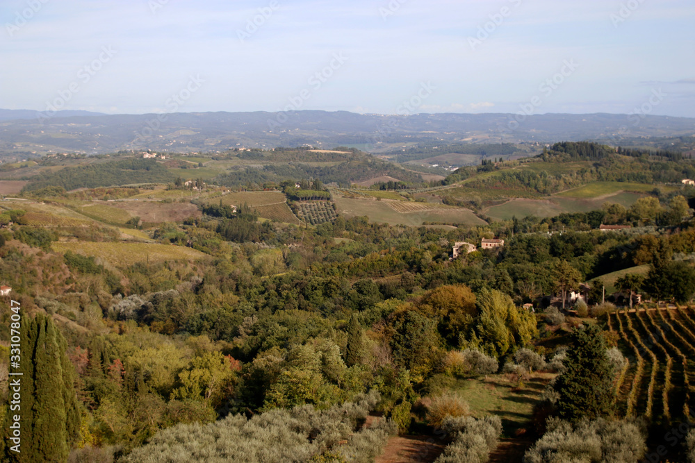 Landscape in the Italian Tuscany