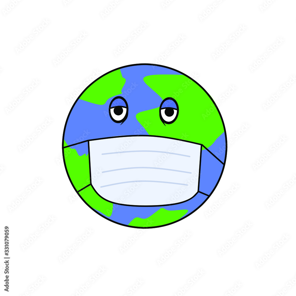 earth vector illustration with a white background earth vector illustration with a white background