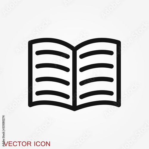 Magazine icon vector illustration - magazine and newspaper symbol