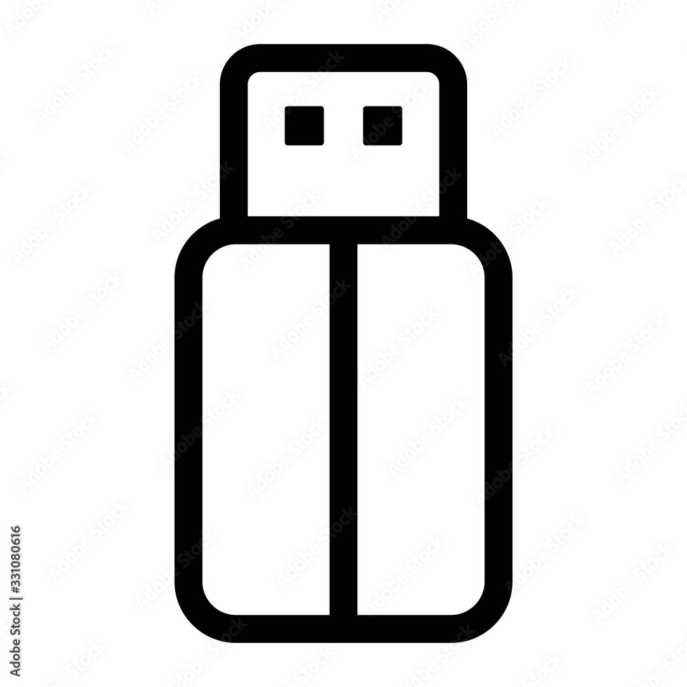 USB flash drive icon. Memory stick symbol. Storage concept. USB flash drive icon. Memory stick symbol. Storage concept.