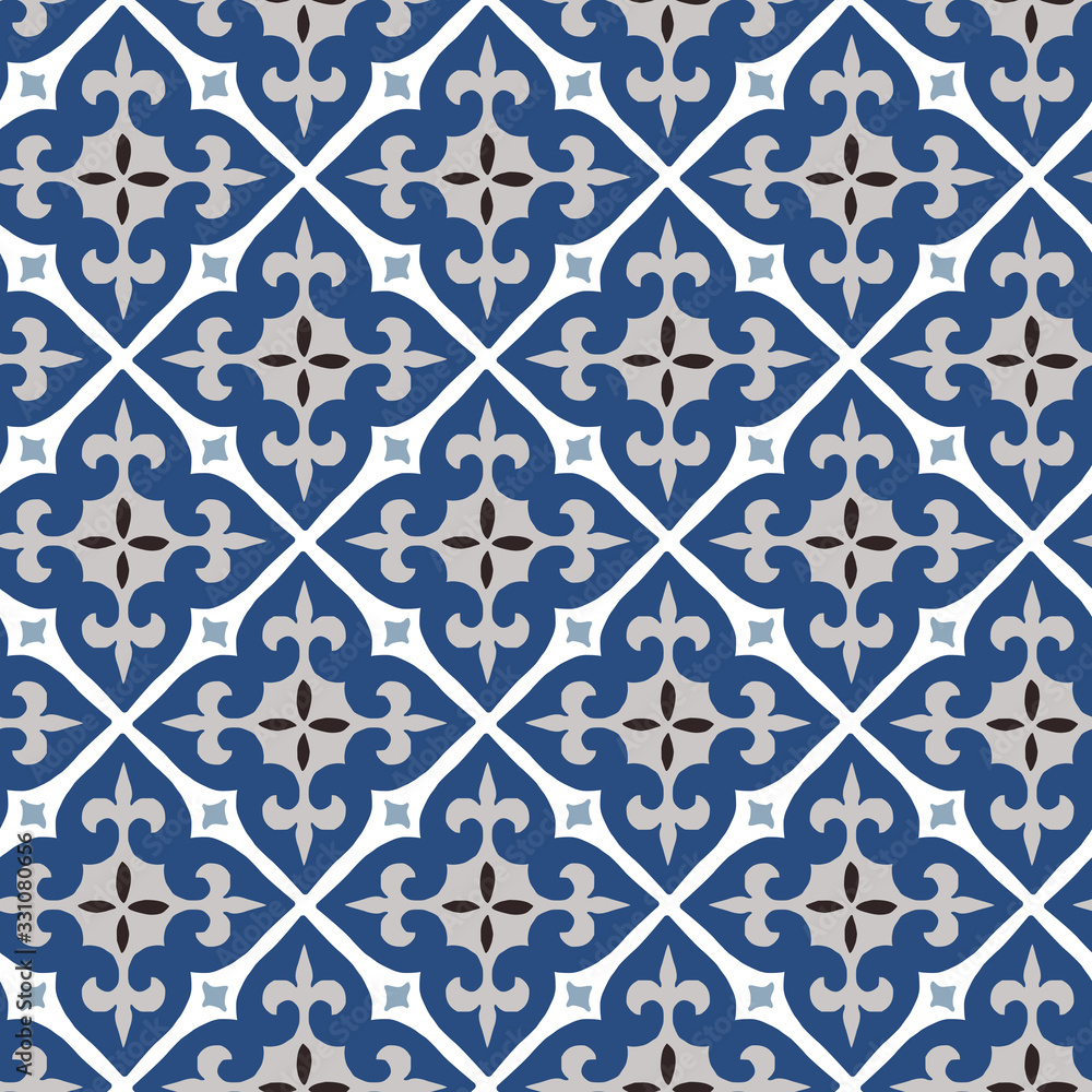 Hand drawn stars shaped Moroccan seamless pattern for Ramadan Kareem greeting cards, islamic backgrounds, fabric, web banners. Portuguese azulejos tile design. Decorative vector illustrations Hand drawn stars shaped Moroccan seamless pattern for Ramadan Kareem greeting cards, islamic backgrounds, fabric, web banners. Portuguese azulejos tile design. Decorative vector illustrations