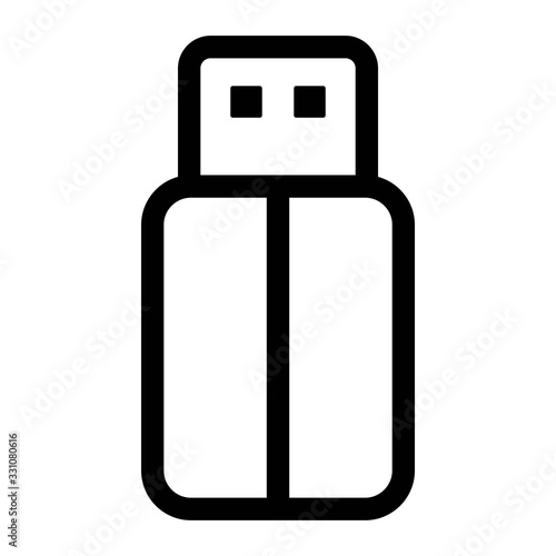 USB flash drive icon. Memory stick symbol. Storage concept.