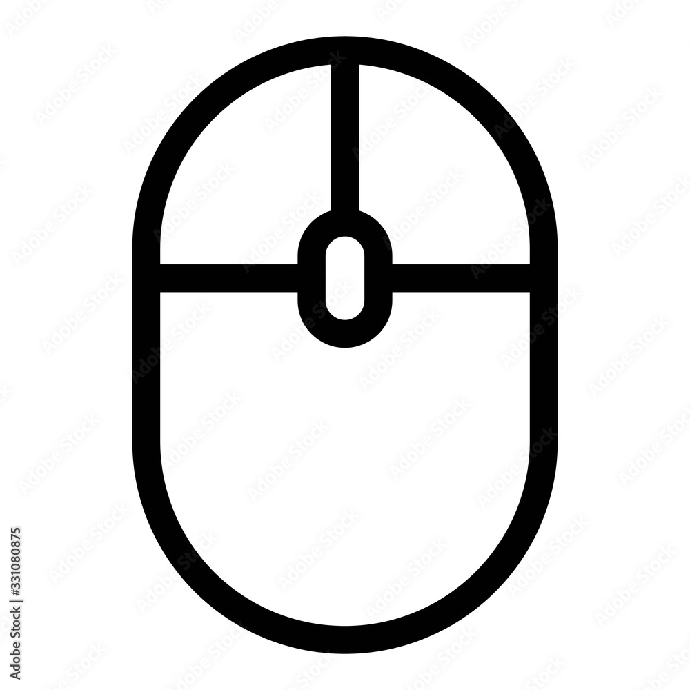 Computer mouse icon in line style. PC peripheral symbol. Click sign. Computer mouse icon in line style. PC peripheral symbol. Click sign.