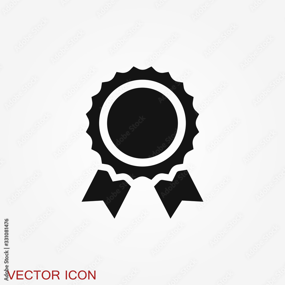 Medal icon isolated on background. Vector illustration. Medal icon isolated on background. Vector illustration.