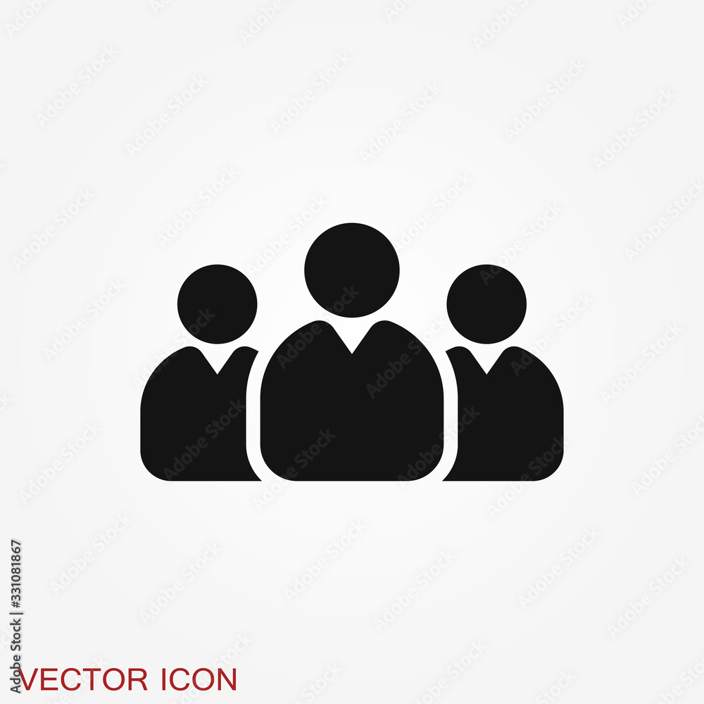 Meeting vector icon. Management and Human Resource Icons Meeting vector icon. Management and Human Resource Icons