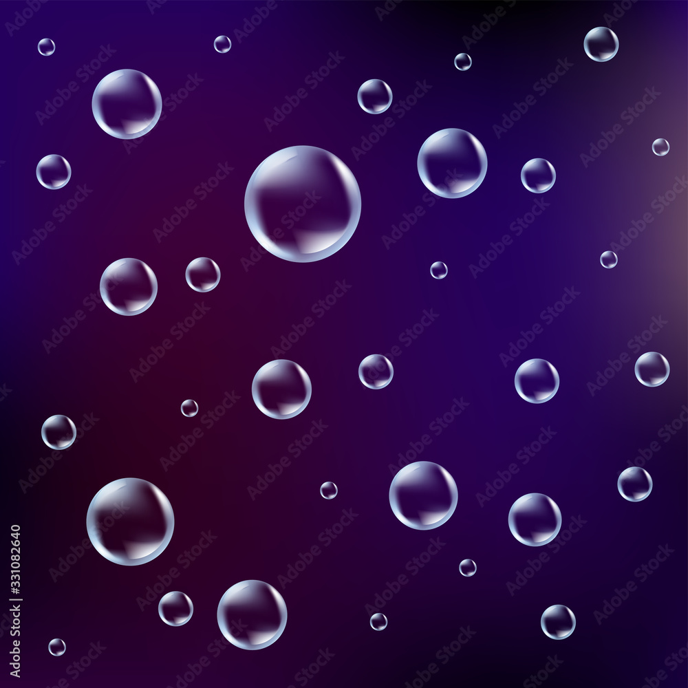 Bubble background for design concept