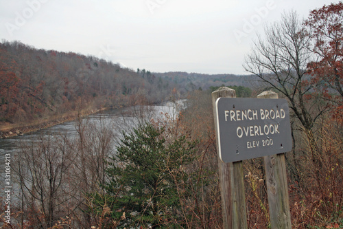 Canvas Print French Broad River, North Carolina