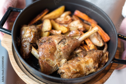 Lamb Shanks with Roasted Root Vegetables