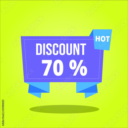 simple discount tag for your product