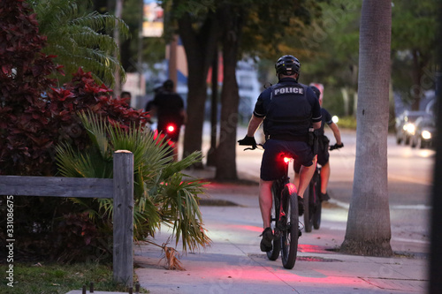 police officers riding bikes