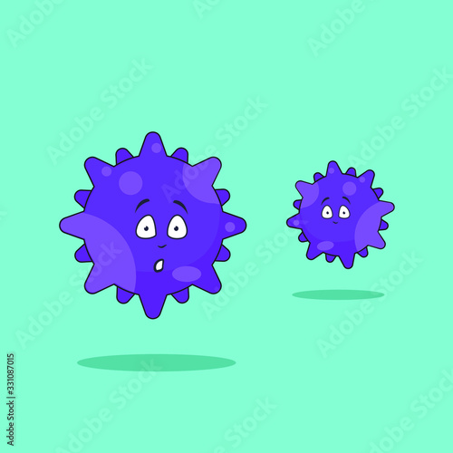 Corona virus simple vector