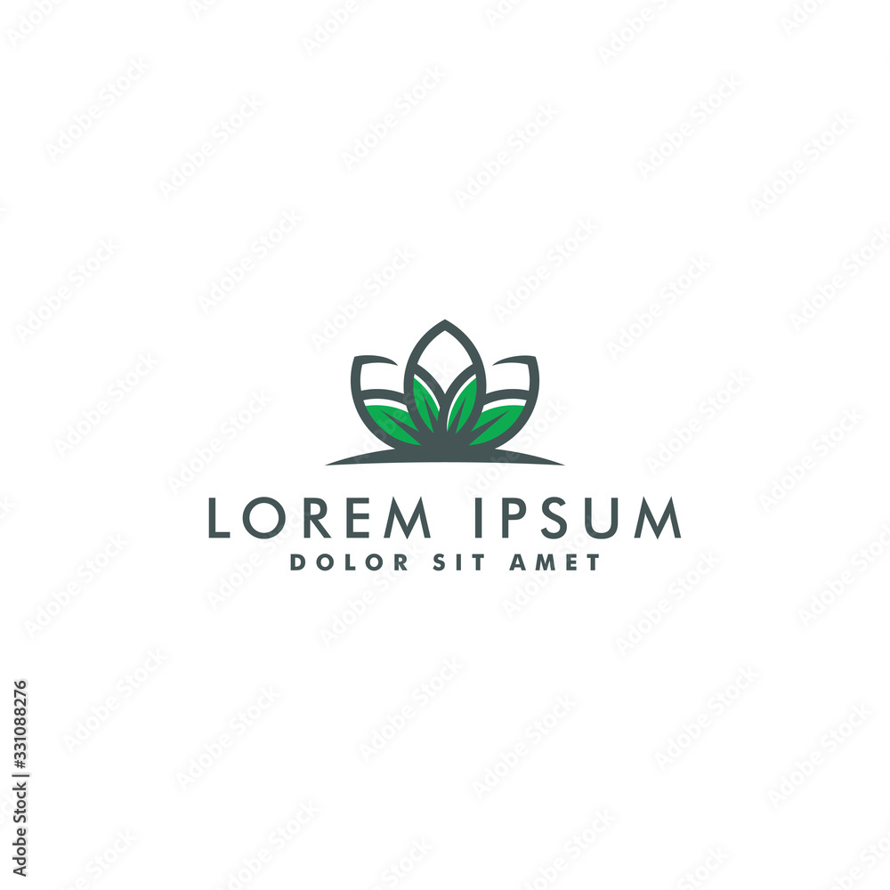 Nature Abstract flower logo design template vector illustration Nature Abstract flower logo design template vector illustration