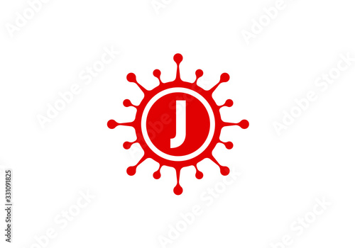 Corona virus cells logo sign symbol design vector Illustration. Coronavirus (Covid-19). Stop Coronavirus
