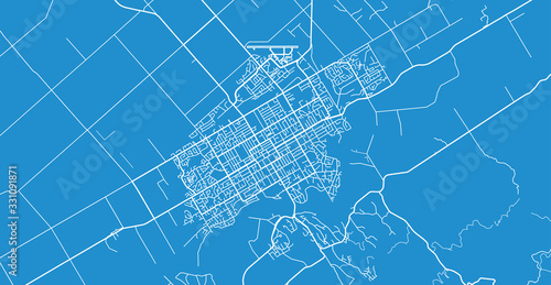 Urban vector city map of Palmerston North, New Zealand