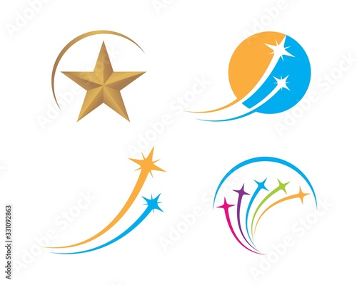 star faster express logo icon vector illustration