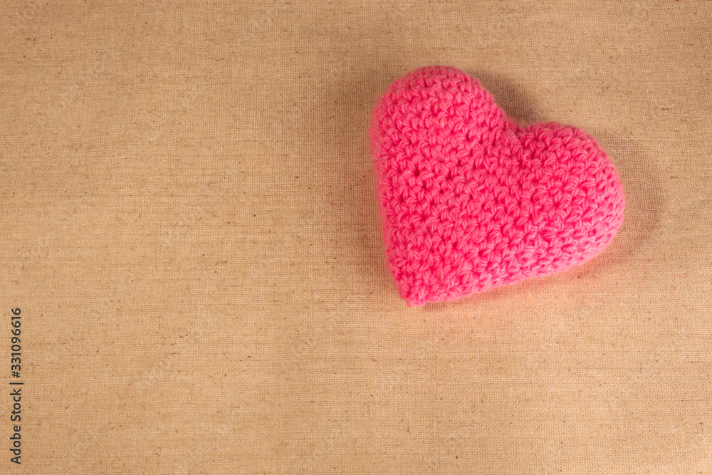 Stuffed heart on the canvas 3 Stuffed heart on the canvas 3
