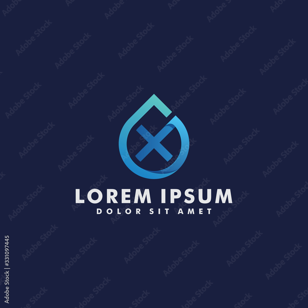 Letter X oil and gas logo design template vector illustration Letter X oil and gas logo design template vector illustration
