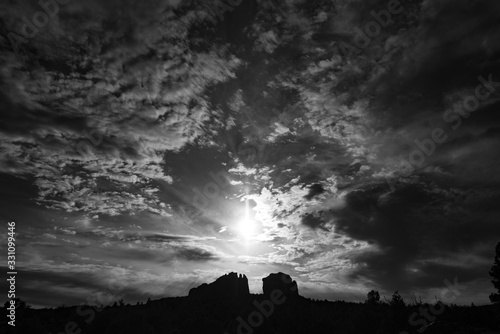 dramatic sky and clouds