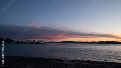 sunset at the sea