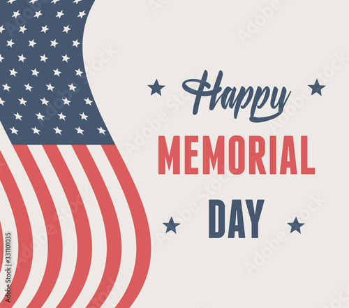 happy memorial day, flag patriotic american celebration