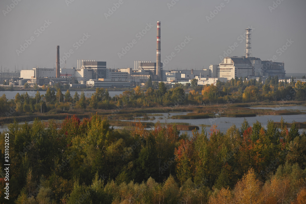 General view of Chernobyl nuclear power plant