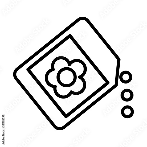 bag of seeds , line style icon