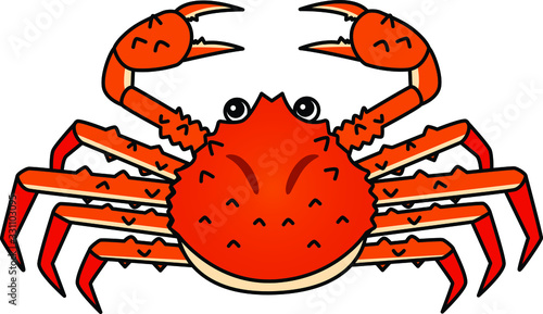 甲殻類のイラストーカニ