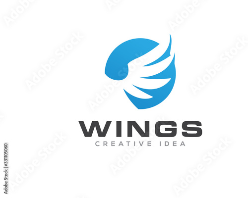 Wings Air Logo Icon Design Vector