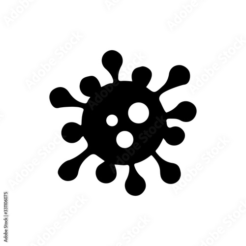 Corona virus cure. 2019, virus icon trendy