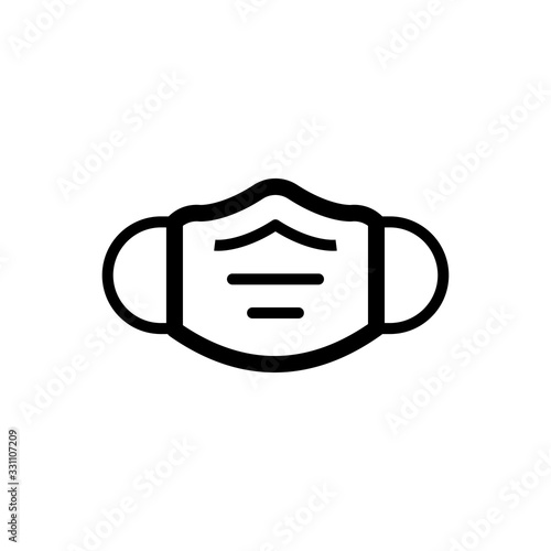 Face mask icon design trendy