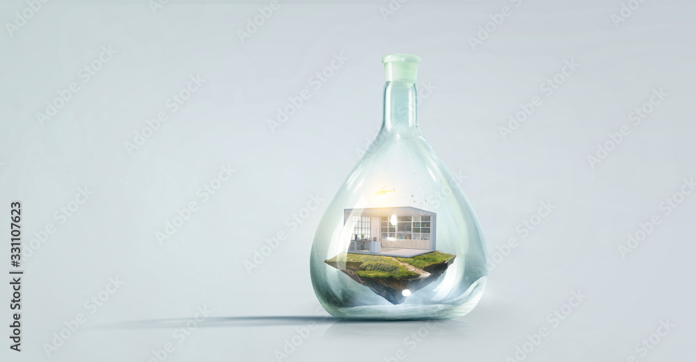 Real estate concept . Mixed media Real estate concept . Mixed media