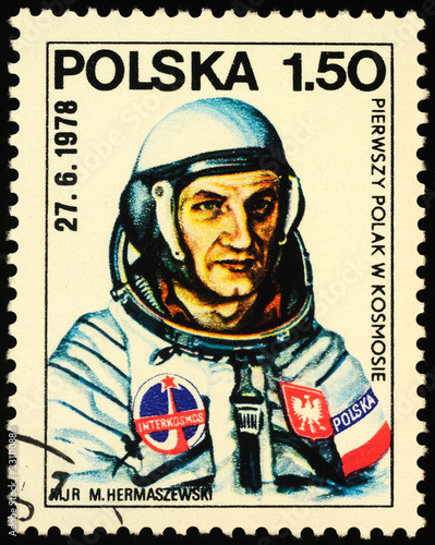 First Polish cosmonaut Major Miroslaw Hermaszewski photo