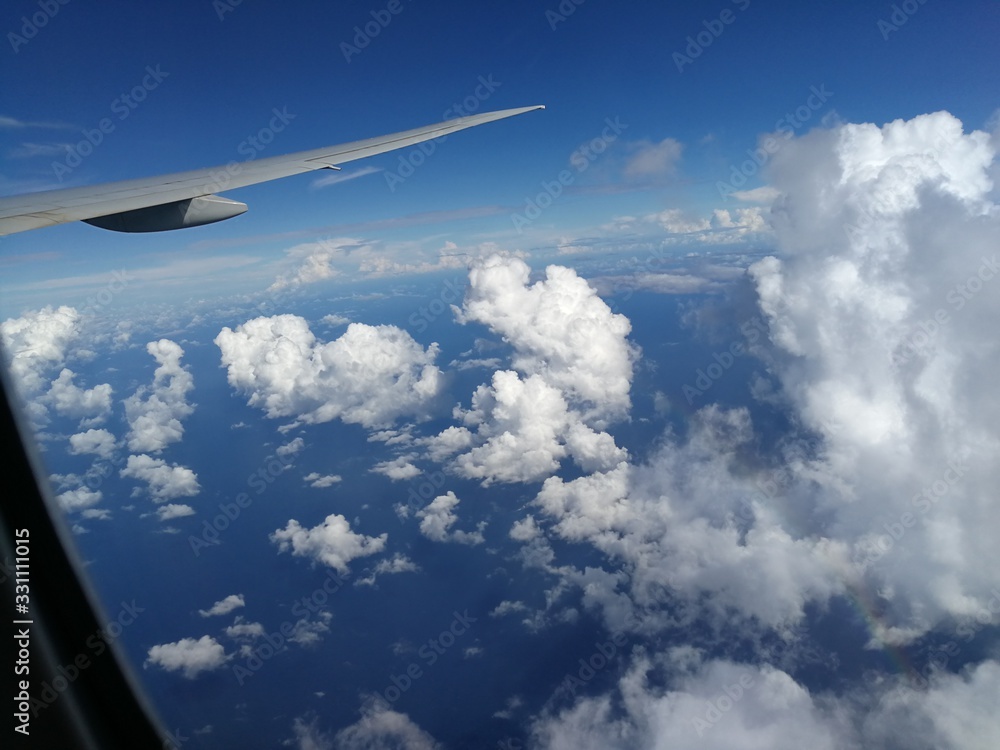 Dreamy Blue Sky Foamy Clouds Cotton Candy Wind Beneath My Wings Flying High Freedom