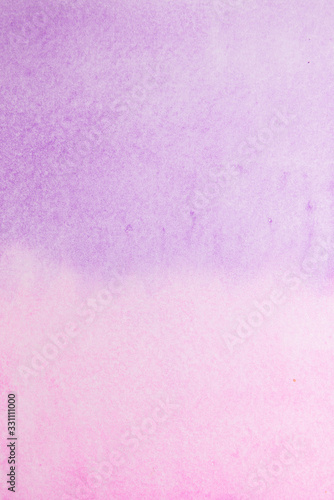 Hand painted pink and pueple watercolor shades wallpaper. © prasith