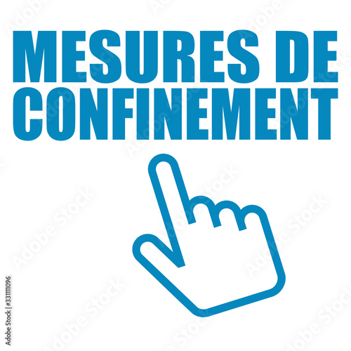 Logo mesures de confinement.